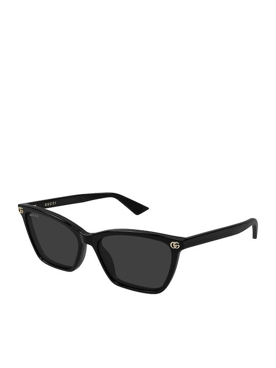 Gucci Unisex Sunglasses With Black Horn-Rimmed ...