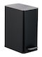 Relaxdays Metallic Bathroom Bin 10l Black
