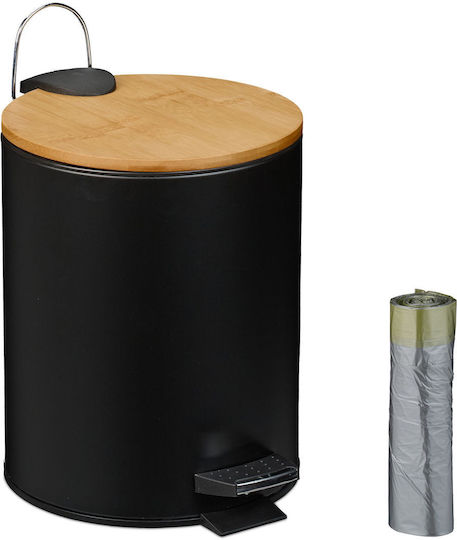 Relaxdays Coș De Baie Din Bambus 5l