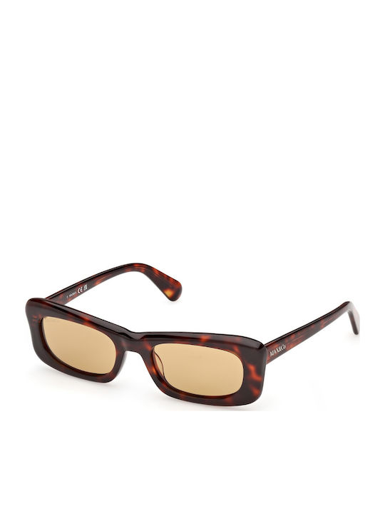 Max & Co Women's Sunglasses with Black Horn-Rimmed Frame MO0154 52J