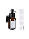 Relaxdays Dispenser Montat Pe Perete Din Sticlă Maro 250ml