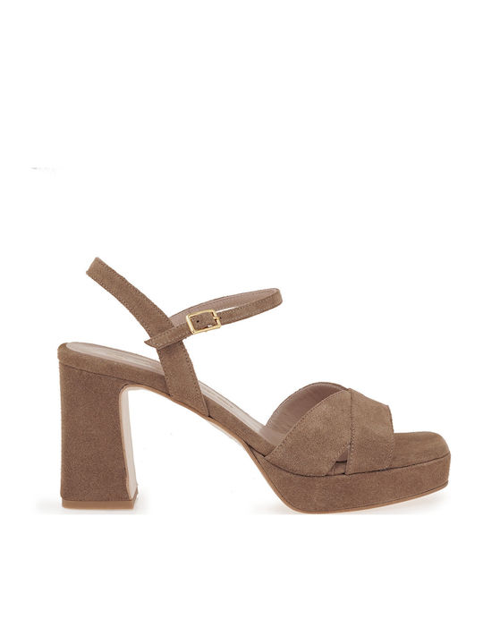 Mourtzi Leather Tabac Brown Sandals