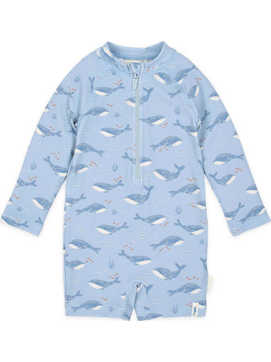 Little Dutch Kinder Badebekleidung Einteilig Mit Langen Ärmeln Hellblau