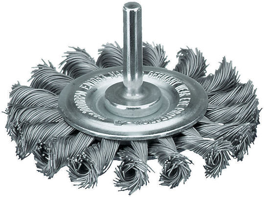 Round Spiral Drill Wire Brush S6 75 x 12 mm Set of 3 Pieces Mw