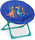 Relaxdays Kinder Strandstuhl Blau 47x48x50cm