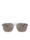 Oliver Peoples Unisex Sonnenbrillen mit Schwarz Metallischem Rahmen und Braun Glas