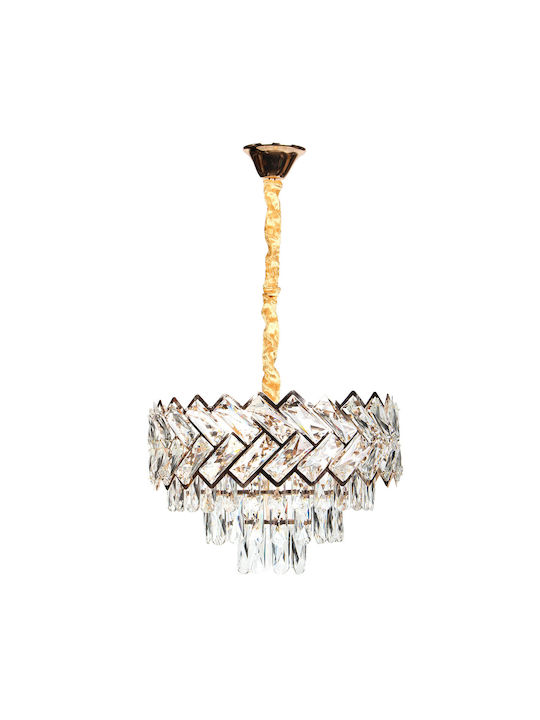 Keskor Chandelier 5xE14 with Crystals Gold 796300