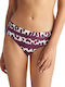 Bikini Inferioare Slip Talie Înaltă Burgundy