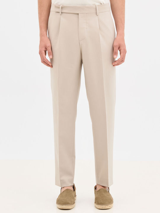 Trousers In Relaxed Fit Beige
