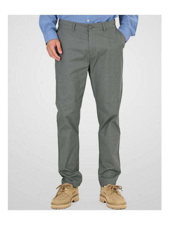 Rebase Pantaloni Chino Elastic Lt Sage