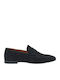 Suede Men's Moccasins In Black Colour