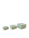 Espiel Set Decorative Boxes From Artificial Leather 3 Pieces