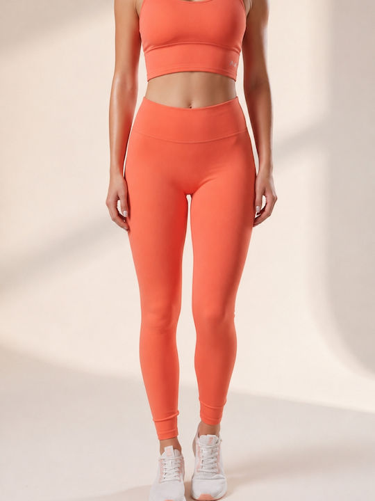 Yoga Γυναικείο Κολάν Σύσφιξης Coral