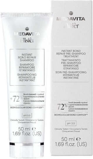 Medavita Elisier Instant Bond Repair Shampoo Reconstruction/Nourishment for Damaged Hair 50ml