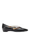 Women's Pointed Toe Ballerina Shoes With Strap In Black Colour  Comfort Ballerina Gabilo_NTO Black