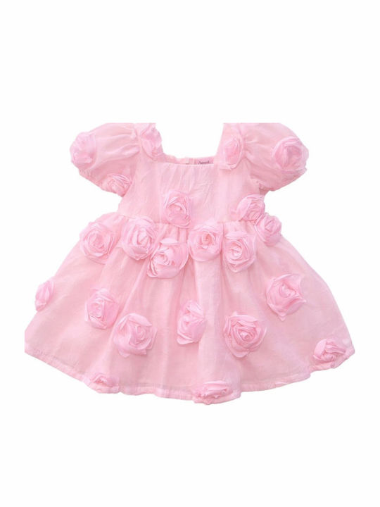 Girls Dress Floral White G221