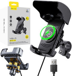 Blavec Uchwyt Rowerowy Motocyklowy Bvc-01 Velo To Handlebar Induction Charging Shock Absorbtion Bvc01-icsahb Black