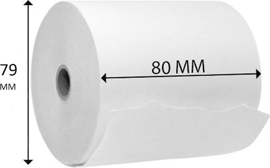 Thermal Cash Register Tape P79xD80mm with Length 65m