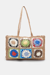 Decoro Wicker Beach Bag Brown