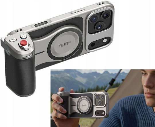 Telesin Powerbank Grip Holder Powerbank 3200mah Magsafe Remote Iphone 17 Pro Telesin Master P5-mcs-10-tip