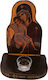 Wooden Oil Lamp Panagia Axion Esti Height 30cm Width 22cm Length 15cm