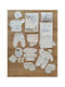 Stewehome Set 20 Pieces Newborn Boy Towel 100% Cotton Embroidery Teddy Bear Ecru