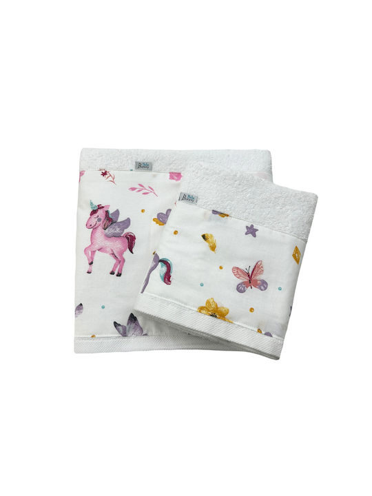 Set Babyhandtücher 2 Stück Einhorn Bunny Bebe 9...
