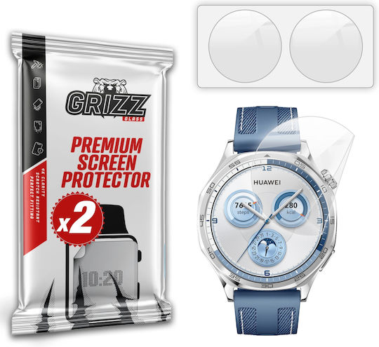 Set 2 Grizzglass Керамични Филми Протектори Съвместими С Huawei Watch GT 5 46mm Прозрачни