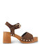 Damen Sandalen Braun