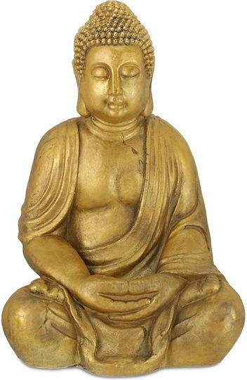 Relaxdays Figurină Decorativă Buddha Din Polirosină 46x34x68cm