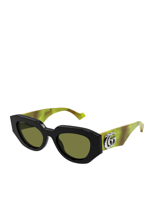 Gucci Unisex Sonnenbrillen mit Schwarzem Horn u...