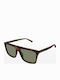 Ysl Unisex Sunglasses with Brown Frame and Green Lens SL 904 004