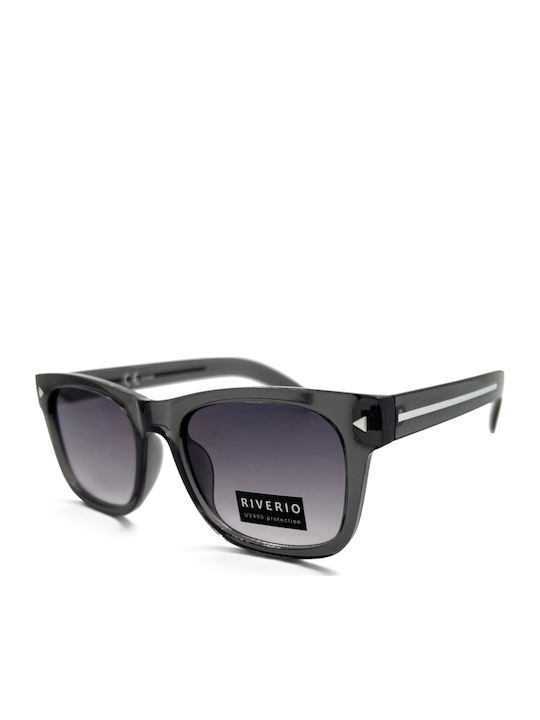 Riverio Unisex Γυαλιά Ηλίου με Μαύρο Κοκκάλινο Σκελετό και Ντεγκραντέ Φακό RV-6260-4