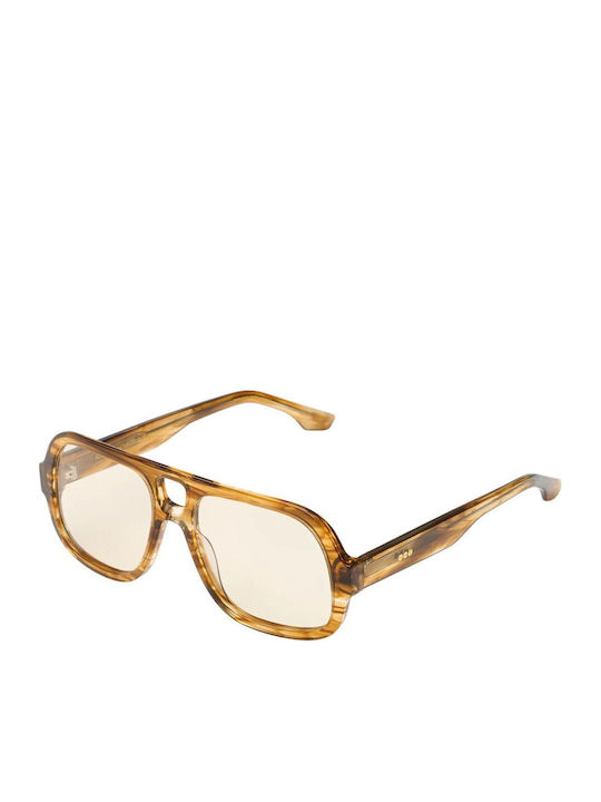 Komono Eden Unisex Sonnenbrille mit Kunststoffrahmen Golden Nectar