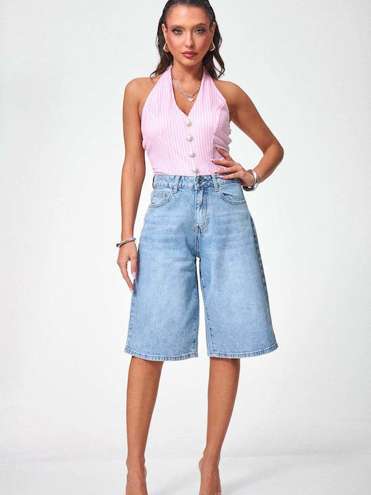 Women's Blue Bermudas