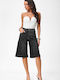 Women's Jean Bermudas Black
