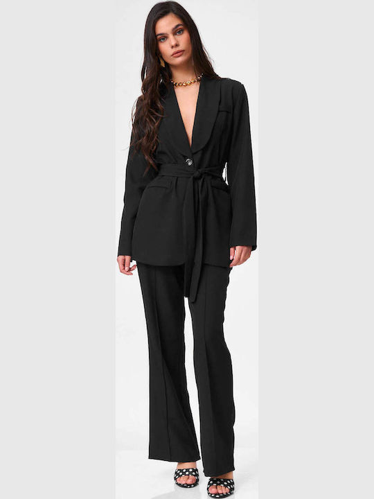 Women's Black Set with Trousers