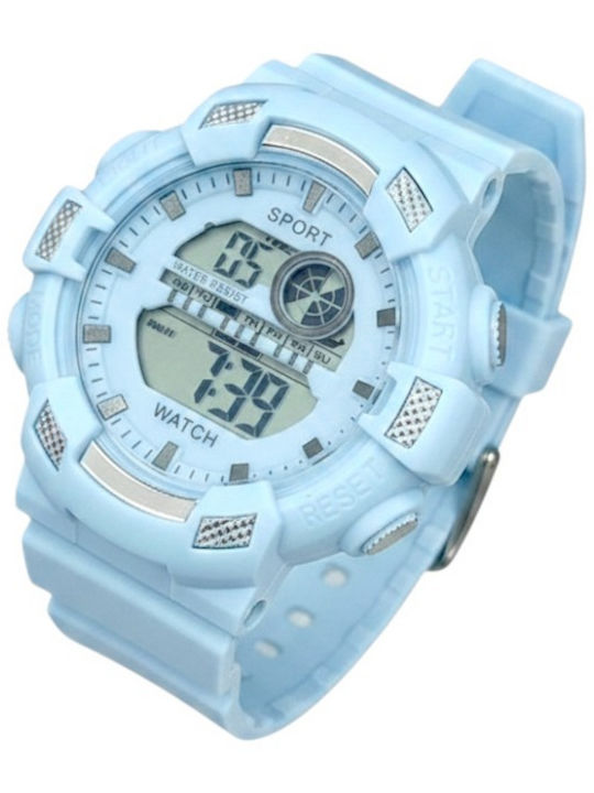Digital Womens Watch 40mm Battery with Blue Rub...