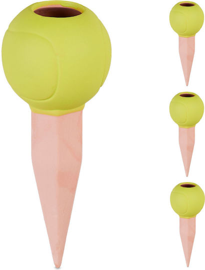 Relaxdays Set 4 Conuri De Udare Din Lut Pentru Plante