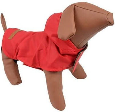 Woofmoda Μπουφάν Σκύλου Αδιάβροχο Κόκκινο με Μήκος Ράχης 90 εκ.