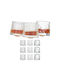 Relaxdays Set Pahare Whiskey Din Sticlă 150ml 9 Bucăți