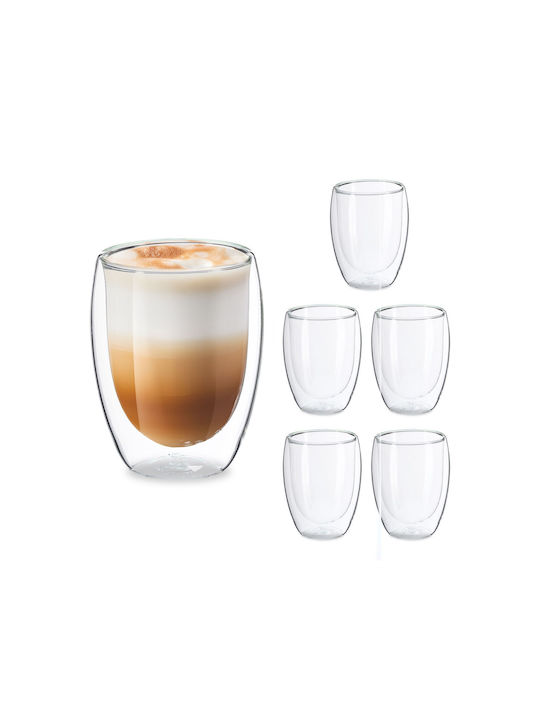 Relaxdays Pahar Cafea Freddo Din Sticlă 350ml
