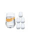 Relaxdays Set Pahare Din Sticlă 390ml 6 Bucăți