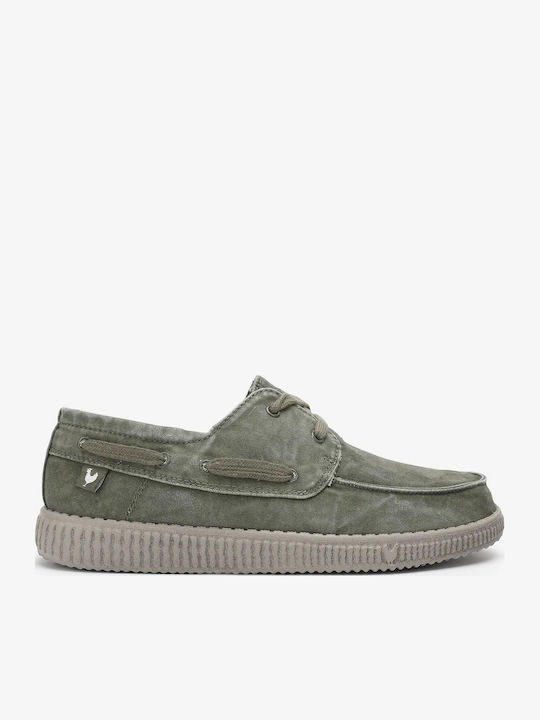 Ανδρικά Boat Shoes σε Πράσινο Χρώμα Relaxed Fit
