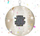 Relaxdays Disco Ball 20 Cm Bej 20x20x20 Cm
