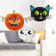 Set De Decorațiuni Pentru Petreceri Halloween Felinare Dovleac Pisică Craniu Hârtie 20 Cm Set 3 Bucăți