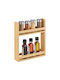 Relaxdays Rack Spice Jar from Bamboo on Beige Base