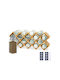 Relaxdays Spice Jar from Bamboo on Base Beige
