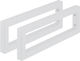Relaxdays Raft De Colț Din Oțel Inoxidabil Alb 150x450mm 2 Bucăți 10051190_8102