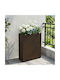 vidaXL Plastic Transparent Flower Pot 55x22x70cm